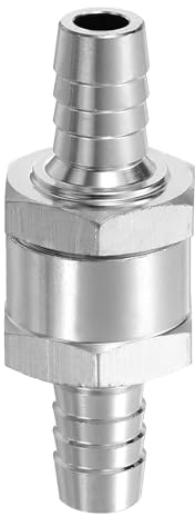 QUARKZMAN Válvula Retención Combustible 10mm (3/8) Para Gasolina Plateado