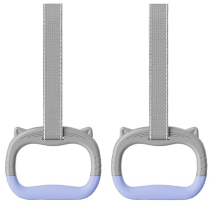 Anneaux De Gymnastique – Sangles En Nylon Réglables Avec Charge De 200 Kg, Contrôle De Préhension Amélioré, Entraîneur De Force De Préhension En ABS Pour Utilisation Avec Barre De Traction, Équipement