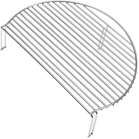 Justus Zubehör, Warmhalte Grillrost als Erhöhung für Black J´EGG XL, edelstahlfarbig, 41,5x28x14,5 cm, 1311 05