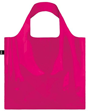 LOQI TRANSPARENT Einkaufs-Reise-Henkeltasche, Pink