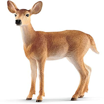 SCHLEICH 14819 White tailed doe Wild Life Toy Figurine for children aged 3-8 Years