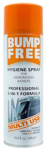 Bump Free 5-in-1 Hygiene Spray - Professional-Grade Hygiene Spray – Cleans, Deodorizes, Lubricates, Anti-Rust Protection for Barbers & Stylists ml 500 ml (500 ml)