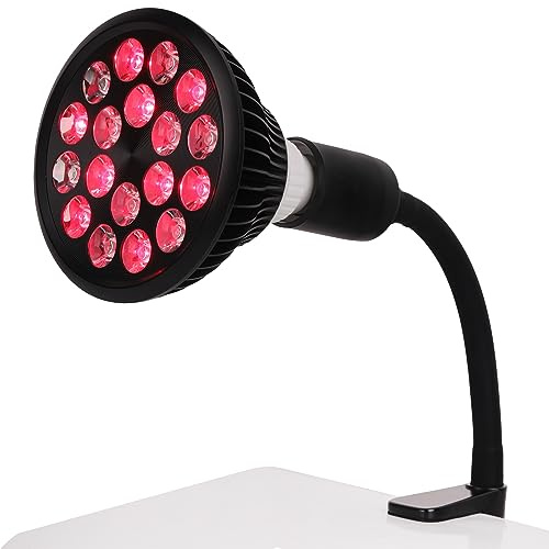 DMMBMFC Red Light Therapy Lamp-54W 18 LED Infrared Light Therapy Device with Adjustable Lamp Holder, 660nm Red and 850nm Near Infrared for Face Body (Red2)