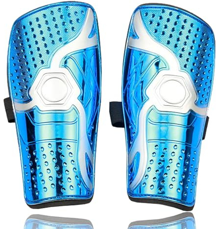Quixotical Shin Pads for Kids Junior, Youth Football Shin Guards, Shin Guards Boys, Youth Sports Shin Pads, for Years Boys Girls (Blue)