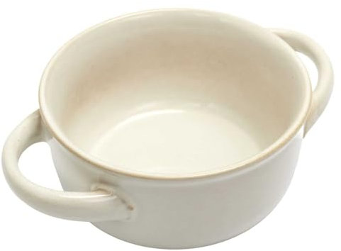 HOME DECO FACTORY, KA0399, Bol à Soupe en grès, Design élégant et Intemporel, Durable et résistant, idéal pour soupes et Plats variés, Facile à Entretenir, Taille 20 cm, Couleur Gris