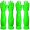 YIOIY Reinigungshandschuhe, wasserdichter und ölbeständiger Gummihandschuh für Küchenreinigung, Kleidung, Reinigung, Haushaltsreinigung, Geschirrspülen, Autowäsche, Haustierpflege (Grün, M)
