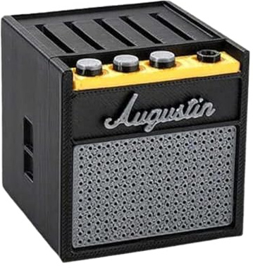 Genérico Soporte Púas Guitarra – Contenedor 5cm Diseño Altavoz De Amplificador | Estuche De Almacenamiento para Plectros Acústicos Y Eléctricos | Colección Y Exhibición