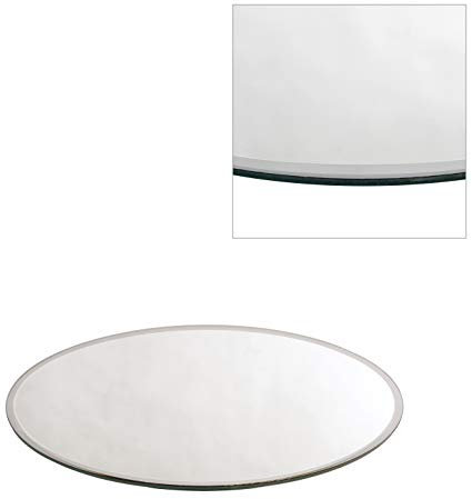 Decor Essentials - Piatti rotondi a specchio, quadrati, 5 dimensioni, centrotavola (30 cm rotondo)