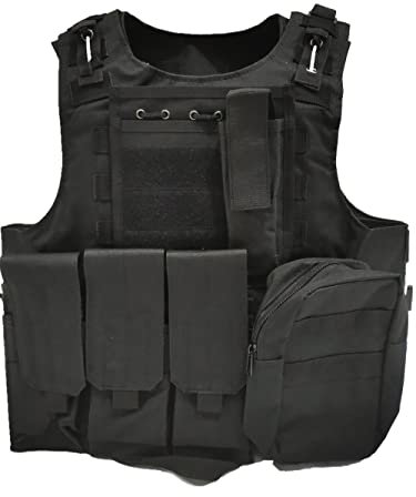 MERCIYD Taktische Weste Outdoor Militär Weste Feldspielweste Paintball Schutzausrüstung Trainings-Kampfschutzwesten Jagd im Freien Schutzweste