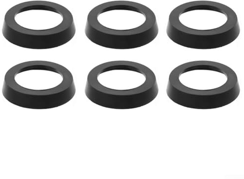 ZMdooreasy Kit de juntas de cuero de bomba de agua de mano de 75 mm, piezas de repuesto para bomba de jarra de hierro fundido, 6 piezas, color negro