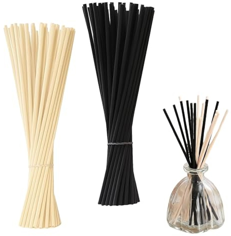 Storneliv 150pcs Reed Diffuser Sticks, 7 Inch Fiber Fragrance Refill Sticks | Oil Absorbing Replacement Sticks for Home Fragrance Bottles, Bathrooms, Bedrooms, Living Rooms, and Spa Aromatherapy