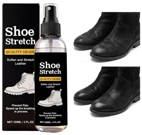 Générique Skosträckningsspray - 4,3 x 16,1 cm, 120 ml, sköljmedel för flera material | Skovård mot fläckar för läder, canvas | Bekväm användning hakespray