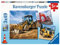 Ravensburger Kinderpuzzle - 05032 Baufahrzeuge im Einsatz - Puzzle für Kinder ab 5 Jahren, mit 3x49 Teilen