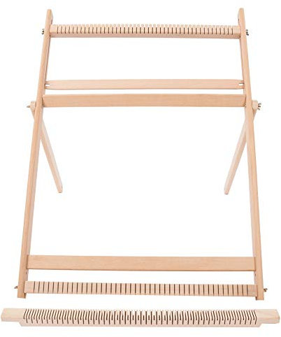 Multi Craft Webstuhl mit Ständer Einstellbare DIY Holz Webrahmen Set Extragroße Rahmenwebnähmaschine für Anfänger, Profis, Erwachsene, Kinder