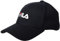 FILA Unisex Brasov 6 Panel with linear Logo-Strap Back Baseballkappe, Black, OneSize