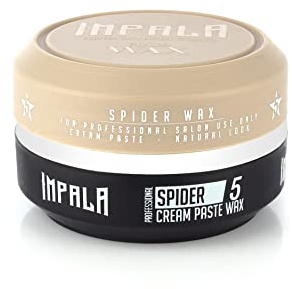 impala Barber Men Styling Hair Wax Natural Look Medium Hold - Spider Cream Paste Wax 150ml (No.5 Spider)