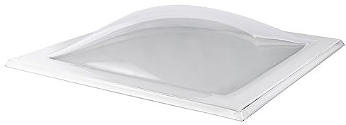 Coxdome Galaxy Retrofit Replacement Roof Dome Light. Double Glazed Polycarbonate Rooflight Dome for Builder's Kerb Or Upstand. Non-Opening Roof Light Solution-Natural Sun Lighting (600x600mm, Clear)
