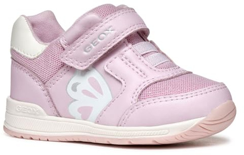 Geox B Rishon Girl A, Scarpe Primi Passi Bimba 0-24, Pink off White, 18 EU