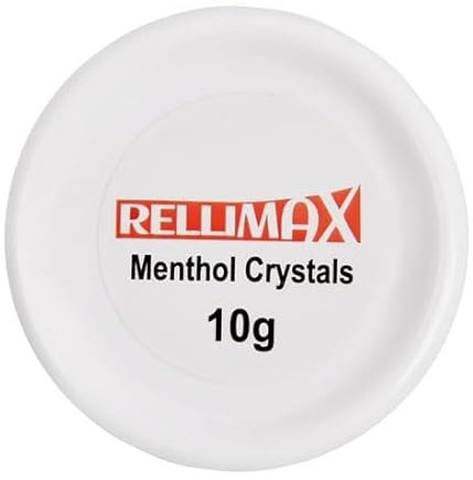 RelliMax Menthol Crystals 10gm, Fast Acting Menthol Vapour for Effective Relief from Blocked Nose, Cold, Congestion. Useful for Relaxing Aromatherapy.
