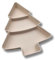 3 PAGEN® Ciotola da portata con 3 pratici scomparti, piatto da portata per albero di Natale, vassoio da portata natalizio per snack e caramelle, piatto di Natale con sezioni