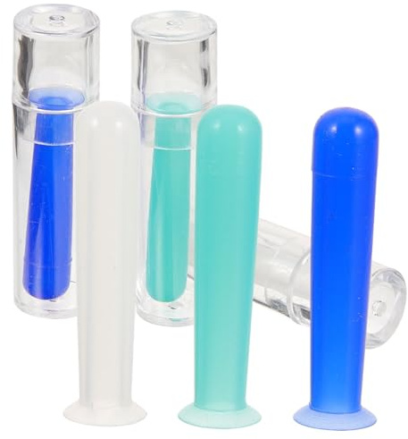 Healvian 6 pièces Accessoires Lentilles Contact Applicateurs Souples Silicone Antidérapants Outil de Retrait Pratique pour Lentilles de Contact Compact et pour Porteurs Myopes