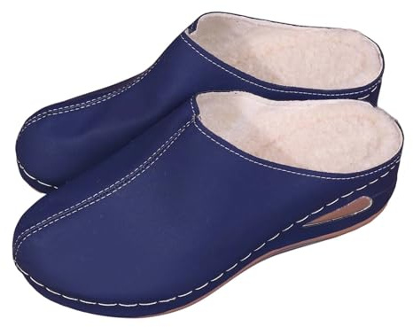 Chaussons Femme Hiver Pantoufles Femme, Pantoufles d'hiver Confortables et Chaudes pour l'intérieur et l'extérieur, doublées en Fausse Fourrure, avec Talon incliné et Semelle Souple.