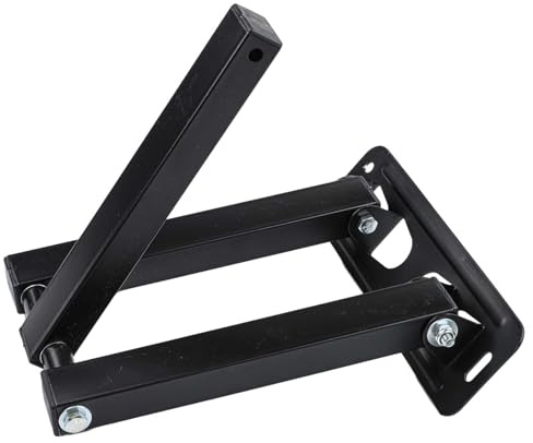 MonoSora Supporto da parete per videoproiettore, braccio regolabile pieghevole, struttura in acciaio al carbonio, design salvaspazio, 25,6 x 22,8 x 3,7 cm, nero