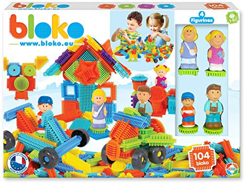 BLOKO 503627 100 Set mit 4 3D-Figuren Familie, Multicolor, 39 x 29 x 5,5 cm