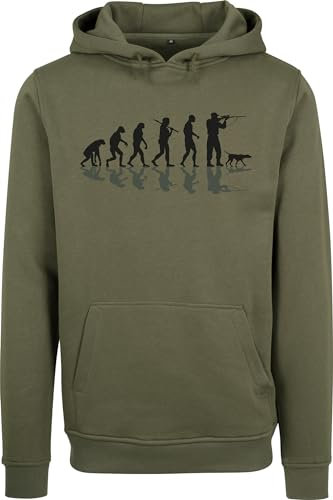 Baddery Jagd Pullover Herren - Jäger Evolution - Geschenk Männer - Kleidung Zubehör (Olive M)