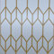 JOLIHOME Geometrischer Look Selbstklebende Tapete Gold und Weiß Kontakt Papier Streifen Vinyl-Folie Wandaufkleber für Kabinett Schlafzimmer Küche Büro Badezimmer Dekor Ölbeständig 44.5x500cm