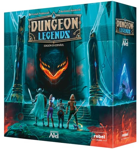 Asmodee Dungeon Legends, Juego de Mesa de Campaña y Estrategia