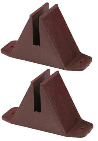Kisangel 2 Soportes De Plástico para Valla De Jardín Bases De Soporte para Valla De Jardín Soporte De Pantallas De Privacidad para Patio Base De Soporte Antivuelco para Accesorios De