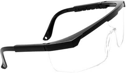 Thewasc Protezioni oculari stabili del PC della struttura regolabile di occhiali di protezione dell'occhio per i vetri di depilazione