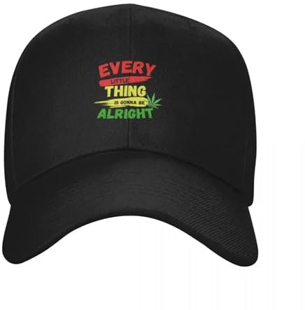 IUAOUADA Extérieur Unisexe Chaque Petite Chose va Bien se Passer Casquette de Baseball Fête à Capuche Casquette Casque de soi Casque d’Hiver Cadeau personnalisé pour Femmes Garçon Enfant