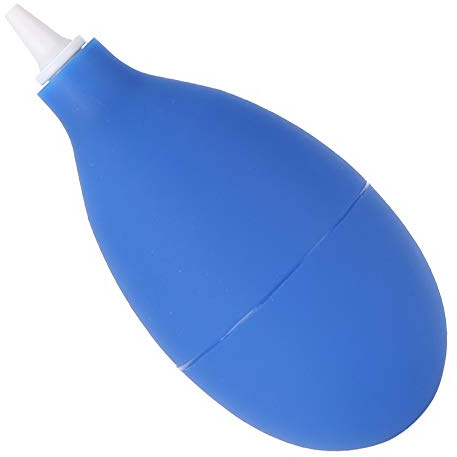 Generic Dammblåsare Pump Cleaner Effektiv Bärbar för Kamera Klocka Telefon Tangentbord Linsfilterrengöring, Silikon Svart, Blå 3,74 * 1,97 * 1,97 Tum 20 G för Känslig Utrustning (Blå)
