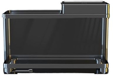 Caja de alimentación para Insectos Plataforma de Escalada Cubierta for el hogar, Drenaje Inferior del Tanque alimentación Tortugas Terrarios de Reptiles(Negro)