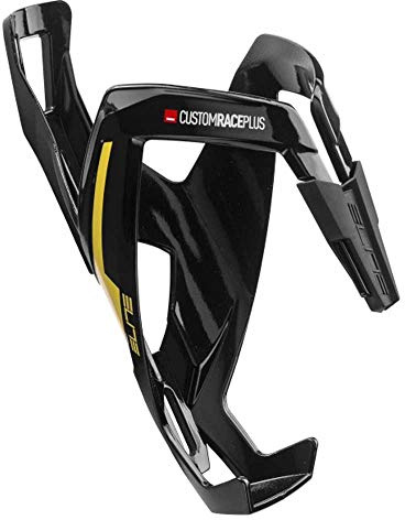 Elite Resin Custom Race Plus-Jaula para Botellas, Unisex Adulto, Negro/Amarillo, Talla única