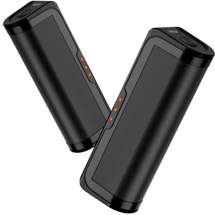 Jonwall Handwärmer Wiederaufladbar 2er-Pack, Tragbare USB-Taschenwärmer Mit 3 Wärmestufen, Mini Wärmer für Camping, Golf, Warmes Geschenk für Frauen Männer Schwarz