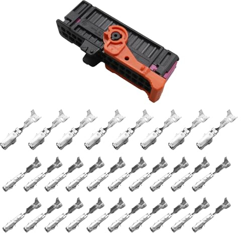 YINETTECH 1 set di cablaggio per portiera auto, kit di riparazione connettore a 28 pin, compatibile con Seat compatibile con Skoda compatibile con VW 1K0937702C