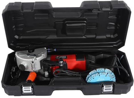 Máquina ranuradora de hormigón de 2700 W, 133 mm, para pared y suelo, con bomba de agua y bolsa de transporte para un corte preciso de hormigón y mármol