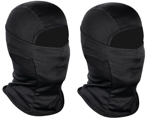 2 PCS Balaclava Face Mask, Lightweight Breathable, UV Wind Protection