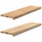 vidaXL Fensterbänke 2 Stk. Unbehandelt 90x30x2 cm Massivholz Eiche, Fensterbrett, Holz Treppenstufe, Holz Fensterbrett, Fensterbank Eichenholz