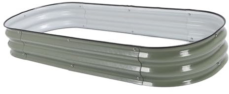 Kit de Parterres de Jardin Surélevés – Parterres Surélevés pour Le Jardinage – Jardinière en Métal Antirouille Parterres Surélevés pour Fleurs, Légumes – Parterres de Jardin à