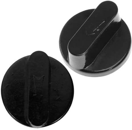Operitacx Gas Cooker Knobs Replacement 2pcs Plastic Stove Control Knobs for Gas Stove Easy-to-use Design Kitchen Replacement for Burner and Hob Use
