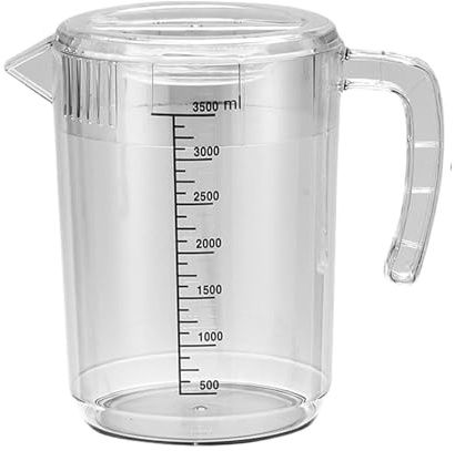 Vatten karaff – 2,5 l klara värmebeständiga kannor med måttmarkering – dispenserkanna för drycker vätska varm kall varm dryck kall dryck kaffe mjölk cocktails – mjölk kaffe vätska kök K