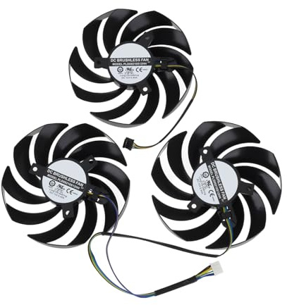 SING F LTD 4-Pin GPU Cooler Fan Set PLD09210S12HH 90MM Compatible with MSI 3060 3070 3080