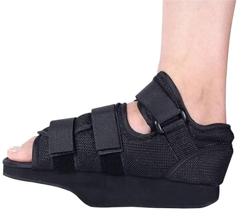 MIRCTRI Scarpa Decompressione Avampiede Post Operatoria Stivale Ortopedico per Alluce Valgo Fratture Metatarsali e Dita a Martello Calzatura Riabilitativa a Cuneo Scarico Anteriore Unisex(L)