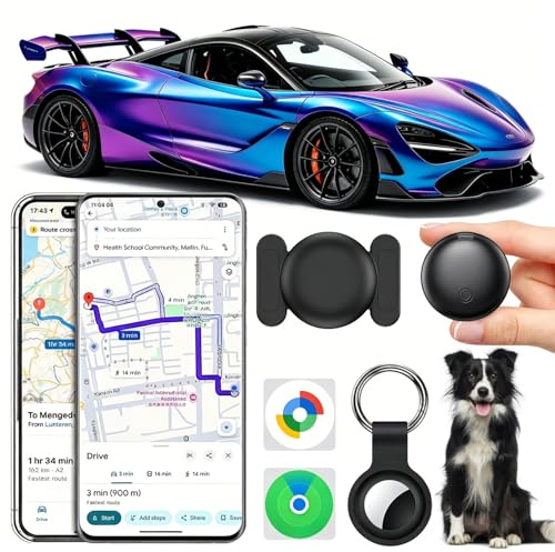 GPS Coche Localizador, 2026 Nuevo Magnetismo Localizadores GPS Sin Tarjeta SIM ni Suscripción para Android y iOS, Invisibilidad Tracker Rastreador Oculto para Coches/Motocicleta/Bicicleta (Negro)