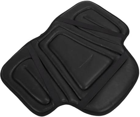 Gonetre Almohadilla para Silla de Montar, Almohadilla Antideslizante de Espuma Viscoelástica con Absorción de Impactos y Distribución Uniforme del Peso para Equitación de L (Negra)