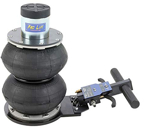 Pro-Lift-Werkzeuge Rangierwagenheber pneumatisch 2t zwei Luftkissen 115-430 mm Pneumatikantrieb Werkstatt 2000kg professionell Druckluftheber LKW PKW
